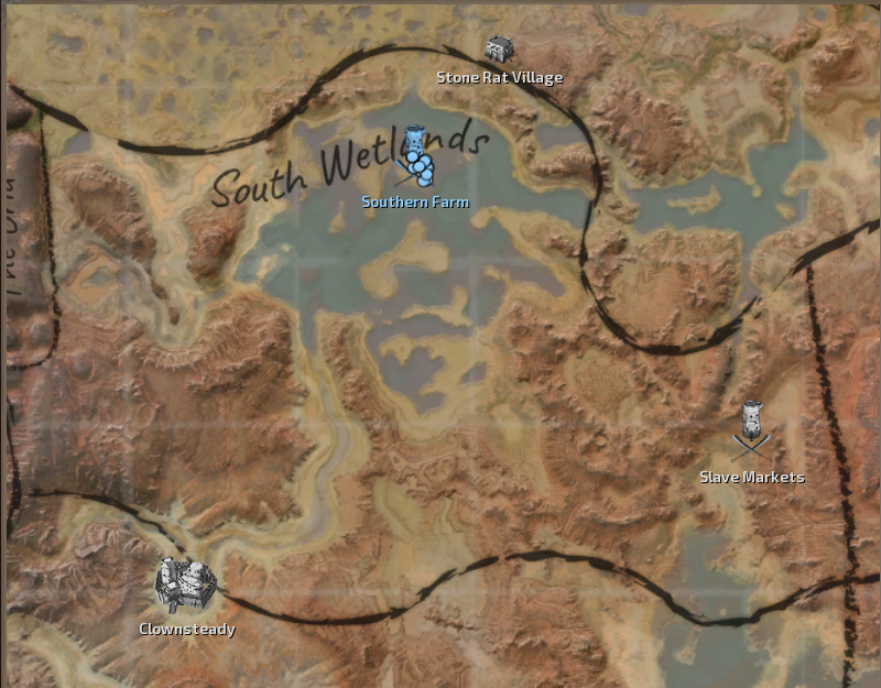 South Wetlands Farm Map Location